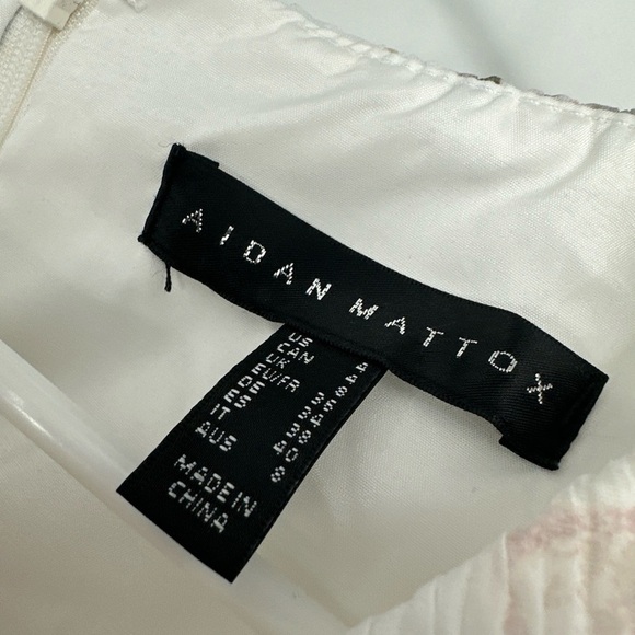 Aidan Mattox Floral Pleated Column Gown New Size 4 - Picture 8 of 9